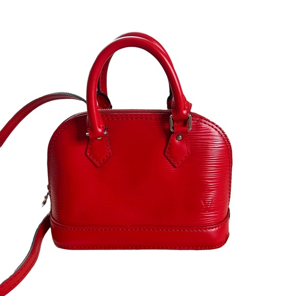 LV Louis Vuitton Red Epi Alma Nano - Picture 2 of 9
